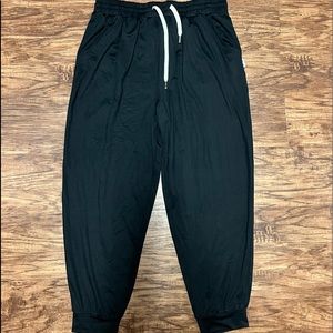 Black FEAT joggers